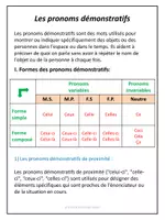 Aperçu - Préparation de séance / Séance complète - Pronoms démonstratifs - Explications et exercices /French Demonstrative Pronouns - Page de couverture