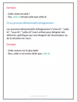 Aperçu - Préparation de séance / Séance complète - Pronoms démonstratifs - Explications et exercices /French Demonstrative Pronouns - Page 1