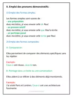 Aperçu - Préparation de séance / Séance complète - Pronoms démonstratifs - Explications et exercices /French Demonstrative Pronouns - Page 2