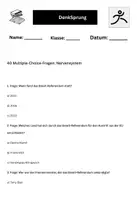 Vorschau - Arbeitsblätter - Biologie Multiple Choice Materialpaket - Seite 1