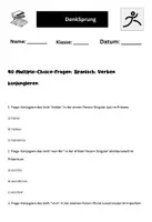 Vorschau - Arbeitsblätter - 40 Multiple-Choice-Fragen Spanisch Verben konjungieren - Seite 1