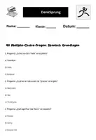 Vorschau - Arbeitsblätter - Multiple Choice Grundwissen Materialpaket - verschiedene Fächer - Seite 1
