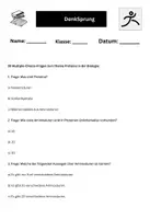 Vorschau - Arbeitsblätter - 55 Multiple-Choice-Fragen zum Thema Proteine in der Biologie - Seite 1