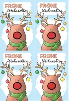 Vorschau - Bildkarten - Rentiernase | Weihnachtsgruß | Feriengruß zu Weihnachten - Seite 1