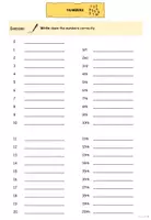 Vorschau - Arbeitsblätter - Numbers 0-103 (Zahlen Vokabelentlastung) - Seite 1