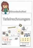Vorschau - Arbeitsblätter - Tafelrechnungen im 1000 Raum plus - Deckblatt