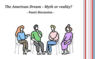 Vorschau - Arbeitsblätter - Panel discussion, American Dream, Englisch, Oberstufe, Speaking - Seite 1