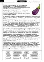 Vorschau - Arbeitsblätter - Aubergine Lückentext - Seite 1