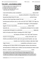 Vorschau - Arbeitsblätter - Arbeitsblatt "Länder" + interaktive Lösung & MP3 + - Deckblatt