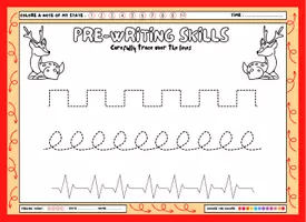 Aperçu - Feuilles d'exercices - 17 Pages Animals Pre-writing | Print-Cursive | LineTracing - Page 3