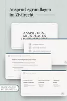 Vorschau - Stundenentwürfe - Recht: Präsentation Anspruchsgrundlagen im Zivilrecht - Deckblatt