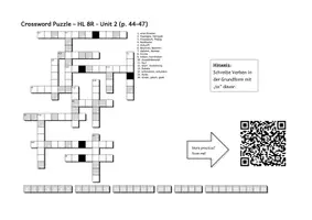 Vorschau - Arbeitsblätter - Vokabeln üben mit XWord Faltblatt u interaktiv HL 8R U2 44-47 - Deckblatt