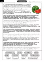 Vorschau - Arbeitsblätter - Wassermelone Lückentext - Seite 1