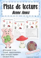 Aperçu - Feuilles d'exercices - Mini - Piste de lecture: Bonne Année - Page de couverture