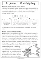 Vorschau - Arbeitsblätter - "6. Januar - Dreikönigstag/Heilige Drei Könige" - Lesetext mit Fragen und Lösungen - Seite 2