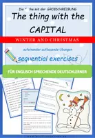 Vorschau - Arbeitsblätter - DaF / DaZ Englisch: Arbeitsheft Die Sache mit der Großschreibung Weihnachten - Deckblatt