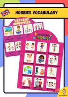 anteprima - Esercizi - Hobbies Vocabulary Activity - Pagina di copertina