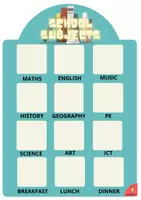 Vorschau - Stationenlernen - School Subjects Vocabulary Activity aux Englisch - Seite 3