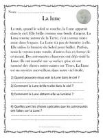Aperçu - Préparation de séance / Séance complète - 10 Compréhensions de lecture - Espace / French Space Reading Comprehension - Page 2