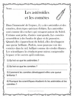 Aperçu - Préparation de séance / Séance complète - 10 Compréhensions de lecture - Espace / French Space Reading Comprehension - Page 3