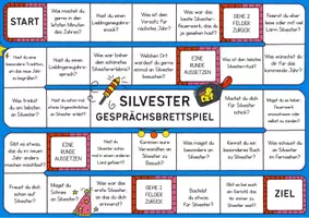 Vorschau - Arbeitsblätter - Silvester / Neujahr -🎆 🎲 Gesprächsbrettspiel / Plauderbrettspiel | Gesprächsanlässe als Brettspiel - Seite 2
