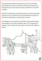 Vorschau - Arbeitsblätter - Legekreis "Glück im Unglück" Die Feuerwehr - Achtung, Notfall! DaZ / DaF / Deutsch - Seite 2