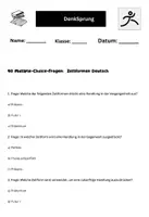 Vorschau - Arbeitsblätter - 40 Multiple-Choice-Fragen Zeitformen Deutsch - Seite 1