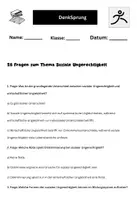 Vorschau - Arbeitsblätter - 28 Multiple Choice Fragen zum Thema Soziale Ungerechtigkeit - Seite 1