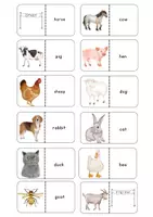 Vorschau - Spiele - Dominospiel Englisch - Farm animals - Seite 2