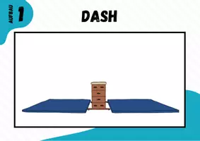 Vorschau - Stationenlernen - Parkour ⎮ Dash - 5 Stationskarten methodische Reihe ohne Video (Basiselement) - Seite 1