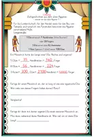 Vorschau - Arbeitsblätter - Zahlgeschichten aus dem alten Ägypten - messen in Grundschrift - Seite 3
