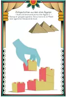 Vorschau - Arbeitsblätter - Zahlgeschichten aus dem alten Ägypten - bauen und konstruieren in Grundschrift - Seite 3