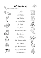 Vorschau - Arbeitsblätter - Winterrätsel Wörter suchen, verbinden & schreiben Kreuzworträtsel - Seite 2