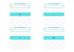 Aperçu - Apprentissages en autonomie - Associe ! avoir et être (simple) 1 à 36 par 4 - Page 2