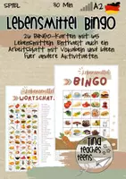 Vorschau - Spiele - Lebensmittel Essen BINGO und Paare finden / DAZ DAF - Deckblatt