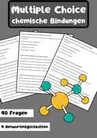 Vorschau - Arbeitsblätter - 40 Multiple-Choice-Fragen chemische Bindungen - Deckblatt