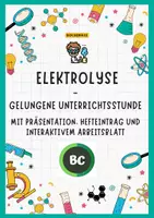 Vorschau - Stundenentwürfe - Elektrolyse & Metallgewinnung – vom Erz zum Smartphone | Komplette Unterrichtsstunde zu Salzlösungen & Salzschmelzen - Deckblatt