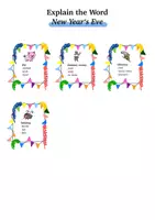 Vorschau - Arbeitsblätter - Explain the word, New Year‘s Eve, Englisch, Klasse 7-10, Silvester - Seite 2