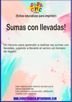 Vista previa - Unidades / Secuencias / Situaciones de Aprendizaje - Sumas con llevadas - página 1