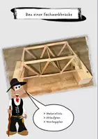 Vorschau - Arbeitsblätter - Grundlagen Fachwerk, Zug- und Druckkräfte der Fachwerkbrücke (+ Präsentation & Videos) - Deckblatt