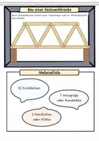 Vorschau - Arbeitsblätter - Grundlagen Fachwerk, Zug- und Druckkräfte der Fachwerkbrücke (+ Präsentation & Videos) - Seite 2