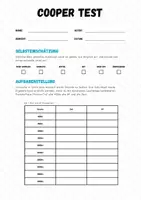 Vorschau - Arbeitsblätter - Fitness ⎮ Ausdauer - Arbeitsblatt für den Cooper Test (Sportliches Profil) - Seite 1