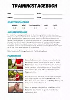 Vorschau - Arbeitsblätter - Fitness ⎮ Ausdauer - Trainingstagebuch (Sportliches Profil) - Seite 1