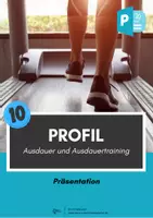 Vorschau - Präsentationen/Tafelbilder - Fitness ⎮ Ausdauer - Präsentation Ausdauer und Ausdauertraining (Sportliches Profil) - Deckblatt