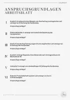 Vorschau - Arbeitsblätter - Recht: Anspruchsgrundlagen im Zivilrecht - Arbeitsblatt - Seite 2