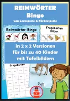 Vorschau - Stationenlernen - Reimwörter Bingos - Deckblatt