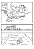 Vorschau - Mal- und Bastelvorlagen - Ausmalbilder "Die Feuerwehr" Achtung, Notfall! DaZ / DaF / Deutsch / Sachunterricht - Seite 2