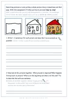 Vorschau - Lehrpläne/Lehrermaterial - DaF / DaZ Englisch: Bildergeschichte vorbereiten Hausbau - Seite 1