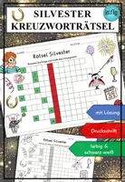 Vorschau - Arbeitsblätter - Silvester Kreuzworträtsel DaZ DaF A1 A2 - Deckblatt