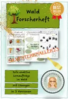 Vorschau - Arbeitsblätter - Wald Forscherheft🌲 #silvesterknaller23 - Deckblatt
